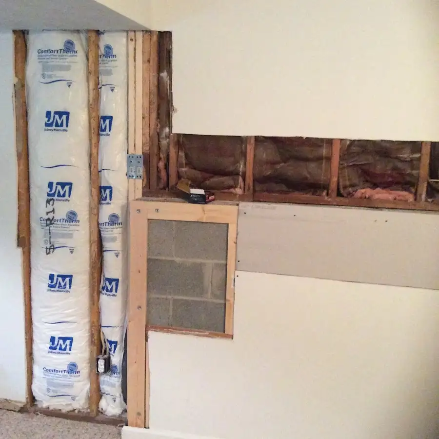 Wall insulation replacement during Contents Cleaning & Restoration in Elwood